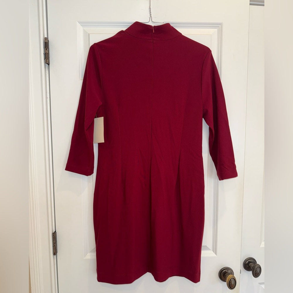 Boston Proper Burgundy dress from their Travel Collection. Size Large. NWT